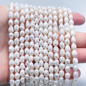 5~6mm Small Nugget Pearl Beads,Pearl Necklace,Natural White Pearl,Fresh Water Pearl Beads,Seed Pearl,Luster Pearl,Pearl For Jewelry Making.