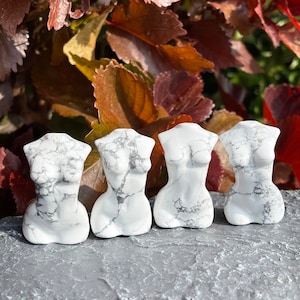 2 Inches Howlite Goddess Model Decor,Reiki Healing Decor,Hand Carving Healing Decor,Lady Model Home Decor,Model Gemstone Decor,For Gift