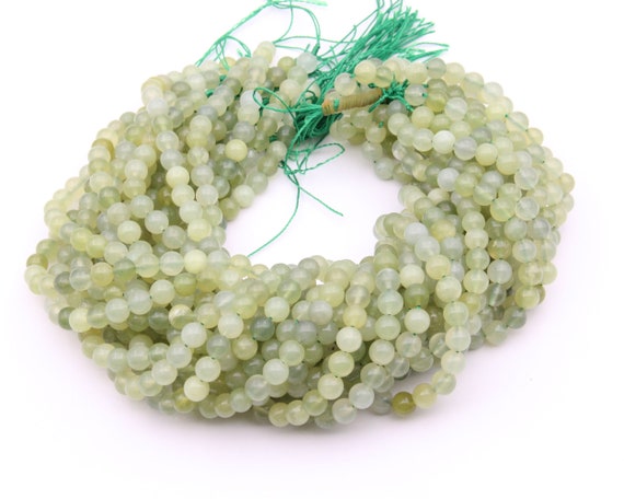 1 Strang Natürliche,matte Green Apple Jade Perlen 10 Mm (Neu (gemäss