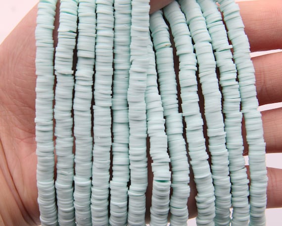 New Color Vinyl Heishi Beads 4mm 6mm 8mm Vinyl Beads polymer Clay