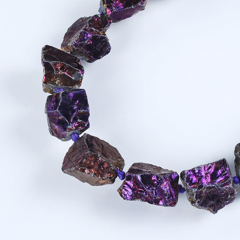 Crystal Quartz Plating Purple Beads,Beautiful Mysterious Crystal Quartz Beads,High Quality Bright Crystal Beads,Center Drilled Crystal Beads