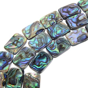 15.3 inch Natural Abalone Shell,Flat Rectangle Shell,Bright Polish Abalone Shell Bead,Brilliant color Shell Gemstone,Abalone Shell Wholesale