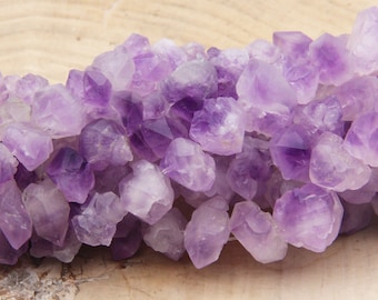 15.9 inch Natural Amethyst Crystal ,Nugget Amethyst Crystals,High Quality Irregular Mix Size beads,Fashion pendants 13~16x8~10mm Gemstone.