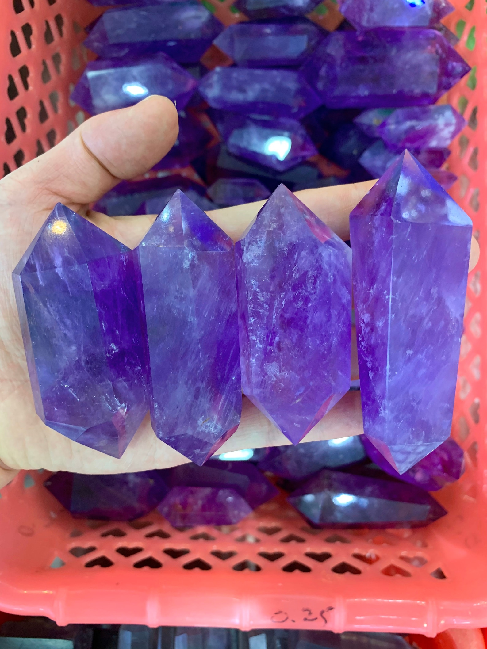 2.54inch Natural Large Amethyst Crystal Quartz Point. Crystal Etsy