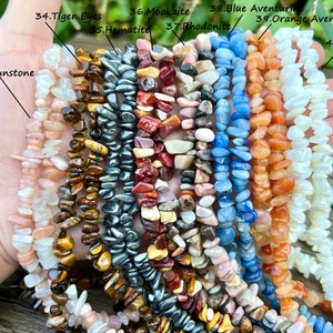 32 Inches Natural Crystal Chip Beads,710 Chip Beads,For Jewelry Making Beads,Healing Crystal Beads,Gemstone Freeform Chip Nugget Beads. zdjęcie 6