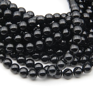 Black Onyx Round Beads,4mm 6mm 8mm 10mm 12mm Onyx Gemstone Beads,Polish Onyx Beads,Onyx Agate Beads,Genuine Agate Loose Onyx Stone Beads.