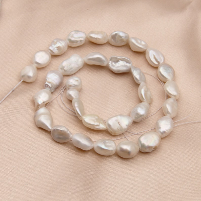 Freshwater Pearl Charms Irregular Beads,White Pearls Beads,Cultured Pearl Beads,Genuine Freshwater Pearls,Good Quality Wedding Pearls Beads.