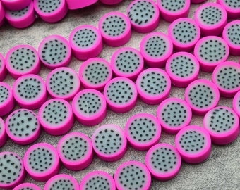 10mm Fruit Polymer Clay Beads,Polymer Clay Fruit Beads,Vinly Beads,For Jewelry Beads,For Bracelet Beads,Kids Beads,40 Pieces/Per Strand.