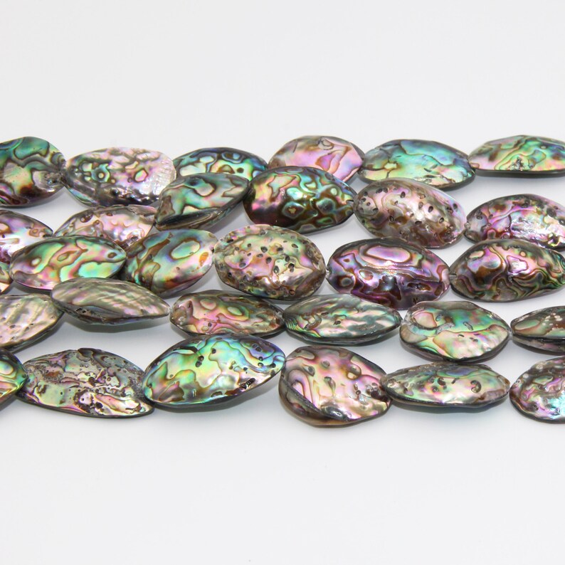 15 Inch Full Strand Abalone Shell Beadsnatural Abalone Shell | Etsy