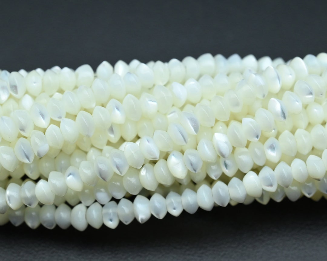 Mother of Pearl Shell Beads,natural White Shell Rondelle Beads,for ...