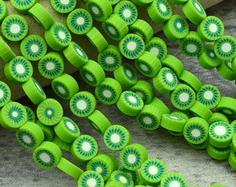 10mm Fruit Polymer Clay Beads,Polymer Clay Fruit Beads,Vinly Beads,For Jewelry Beads,For Bracelet Beads,Kids Beads,40 Pieces/Per Strand.