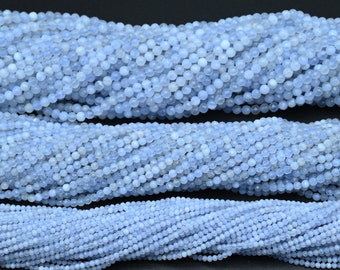 2MM / 3MM / 4MM Pizzo Agata Perline sfaccettate, perle rotonde sfaccettate in agata di pizzo naturale, per gioielli fai-da-da-fi che fanno perline, braccialetti che fanno perline.all'ingrosso