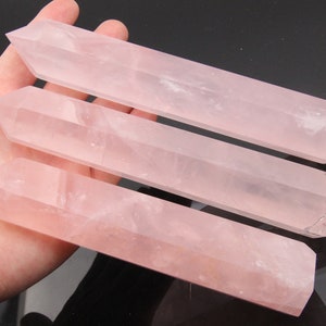 Crystal Tower.Big Rose Quartz Obelisk Tower.Rose Quartz Point,Crystal Wands,Obelisk Tower,Healing Crystal,Home Decor Tower,Gift For Her.