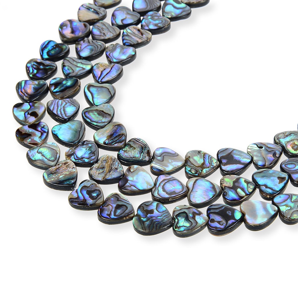 15.3 Inch Natural Abalone Shell,flat Heart Shape Shell,bright Abalone ...