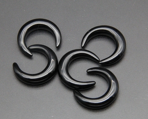 30MM Black Onyx Crescent Moon Pendants,for DIY Making