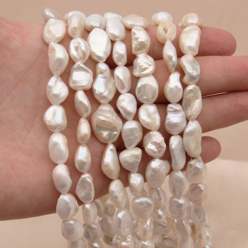 Freshwater Pearl Charms Irregular Beads,White Pearls Beads,Cultured Pearl Beads,Genuine Freshwater Pearls,Good Quality Wedding Pearls Beads.