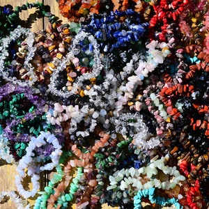 48 Kinds Of Chip Bracelet,Healing Braclet,Stretchy Chip Beads Bracelet,Crystal/Rose Quartz/Amethyst/Malachite More Bracelets,For Her Gift. image 10