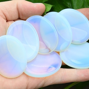 Opalite Worry Stone,Healing Worry Stone,Chakra Worry Stone,Size 35x45MM