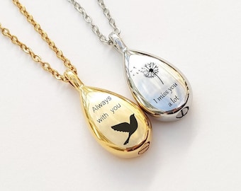 TALIA Personalisierte Urnenkette für Feuerbestattung: Edelstahl-Denkmalschmuck