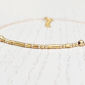 14K Gold Filled Morse Code Bracelet: Personalized Secret Message Jewelry, Sterling Silver