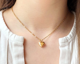 MIA Personalized Heart Urn Necklace: Stainless Steel Cremation Jewelry