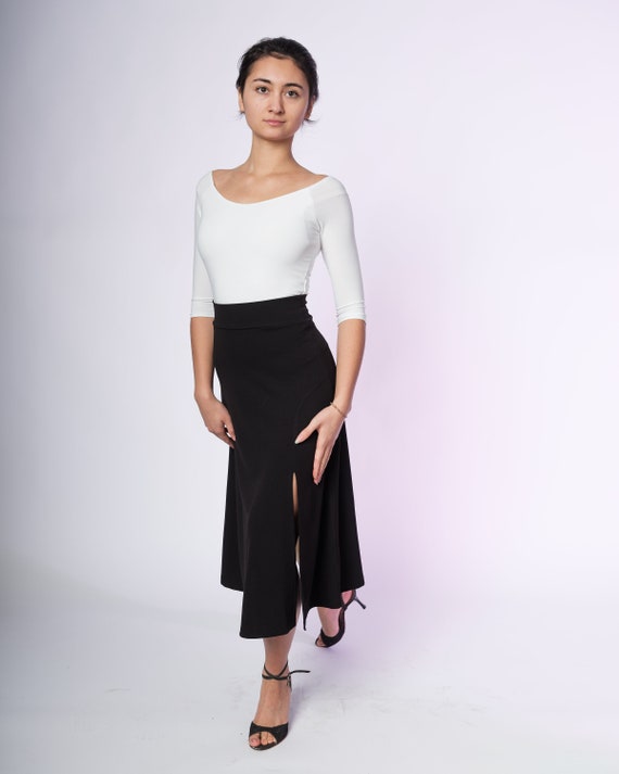 Tango Crop Top high waist Lisa ecru