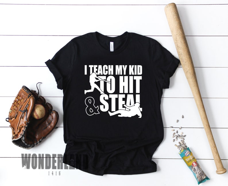 Teach My Kid To Hit Steal Baseball Softball T Ball Etsy