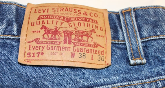 Vintage 517 Levis Red Tab 38W x 30L Excellent con… - image 1