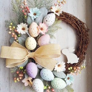 Handmade Wreath, Spring Wreath, Easter Wreath, Wall Art, Wall Decor, Handmade Home Furniture, Spring Decor, Summer Decor