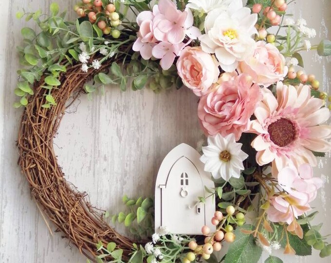 Handmade Wreath, Spring Wreath, Wall Art, Wall Decor, Handmade Home Furniture, Spring Decor, Summer Decor