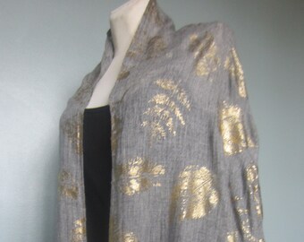 Gold scarf | Etsy