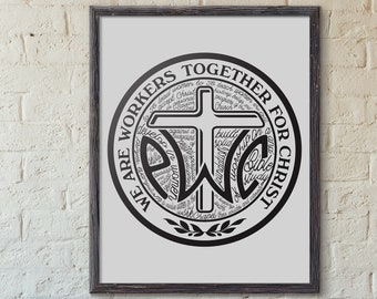 PWOC print, Protestant Women of the Chapel, Chaplain, Military Chaplain, Chaplain Gift