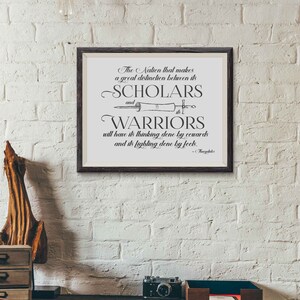 Army Wife, Army Mom, Army Gifts, Military Gifts, Army Graduation Gifts, Military School Graduation, West Point Graduation Gifts, Thucydides 16x20 Print