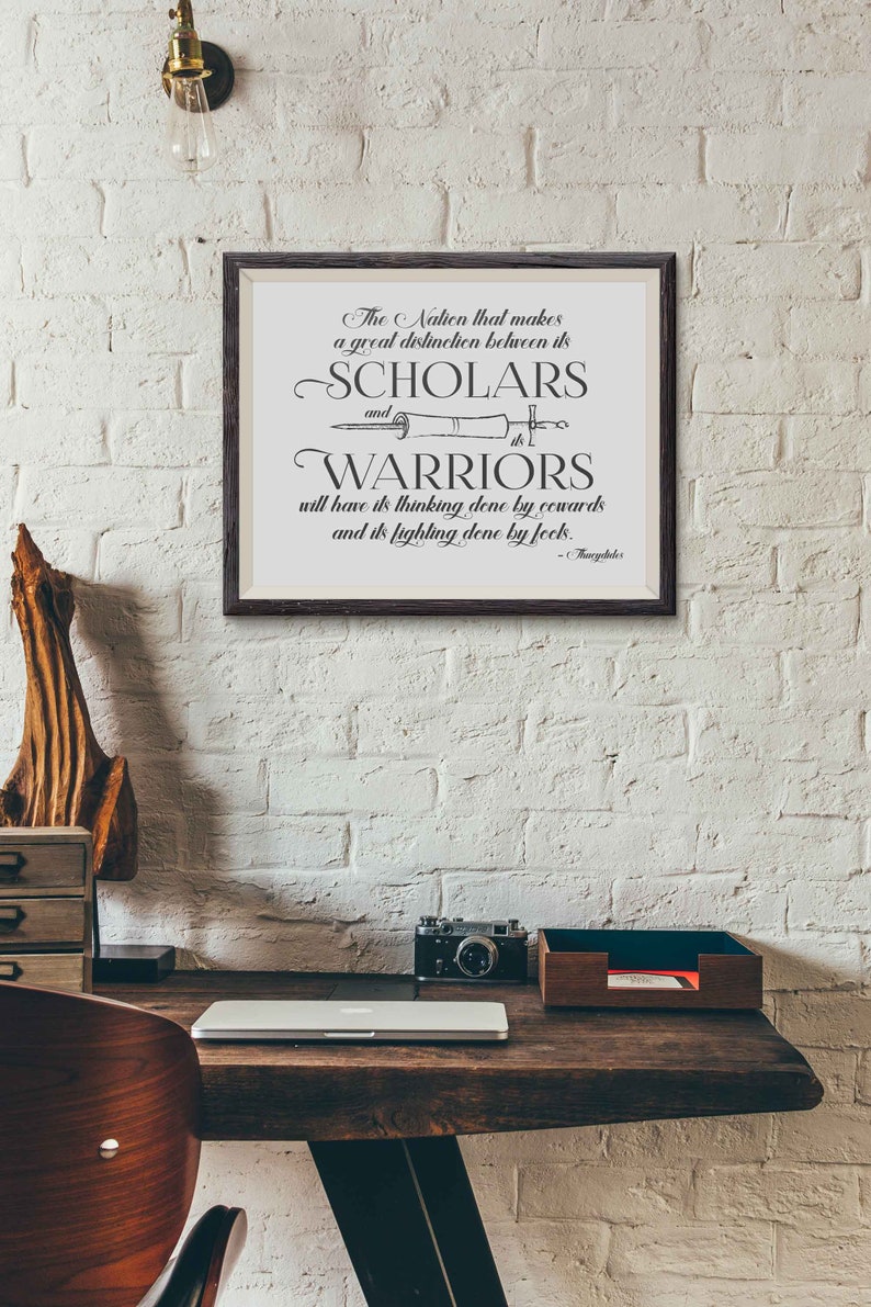 Army Wife, Army Mom, Army Gifts, Military Gifts, Army Graduation Gifts, Military School Graduation, West Point Graduation Gifts, Thucydides 16x20 Print