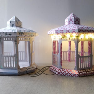 3d Svg - Gazebo (svg, linee di punteggio continue)