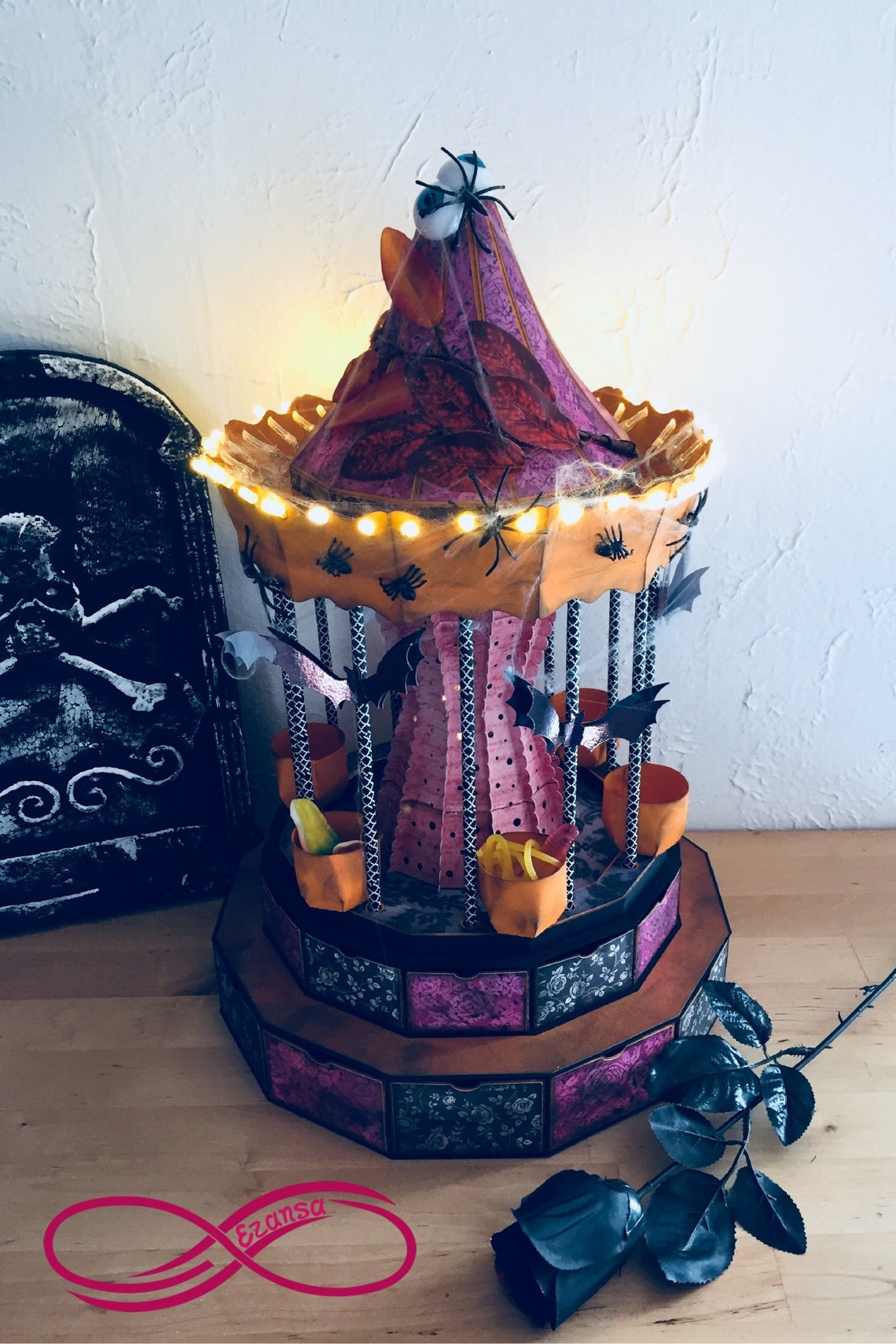 3d SVG Carousel Advent Calendar Christmas Halloween svg Etsy