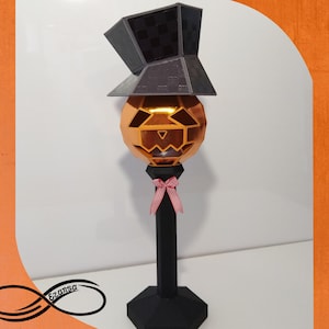 3d SVG - Jack'o'lantern - Citrouille lanterne Halloween (svg, solid score lines)