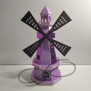 3d SVG - Mill Lantern - Mill Lantern (svg, solid score lines)