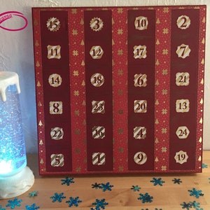3d SVG - Advent Calendar - Christmas Advent Calendar (svg, solid score lines)