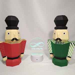 3d svg - Boite Casse-noisette - Nutcracker Box (svg, solid score lines)