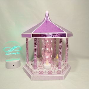 3d SVG - Manège à Bougies  led - Candles Carousel (svg, solid score lines)