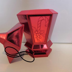 3d SVG - Christmas Lantern - Christmas Lantern (svg files, solid score lines)