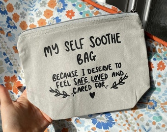 My Self Soothe Bag Mental Health Recovery Sensory Zip bag