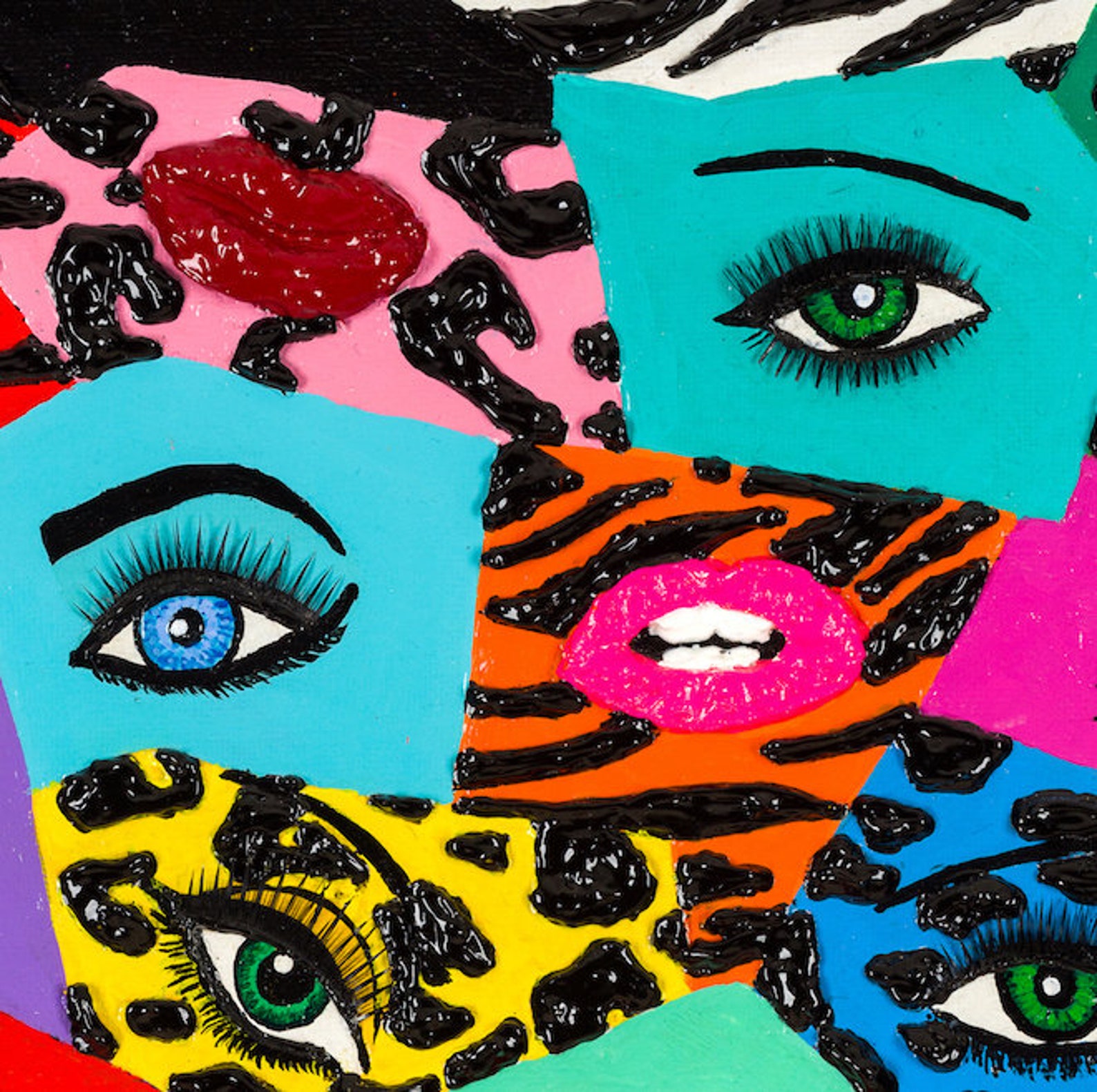 Gossip Girl. Very Colorful Pop Art With 2 Dimensional Features Etsy