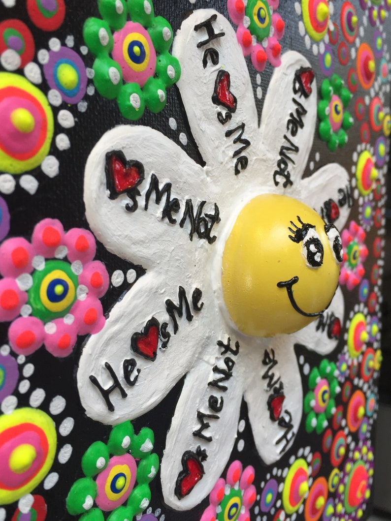 Happy in Love Daisy/flower Emoji or Emoticon Etsy