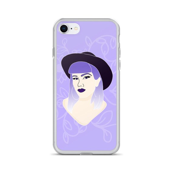 Pastel Goth Iphone Case Wide Hate Purple Hair Floral Emo Etsy
