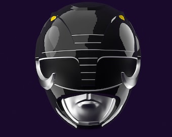 Mighty Morphin Power Rangers Black Ranger helmet 3D file