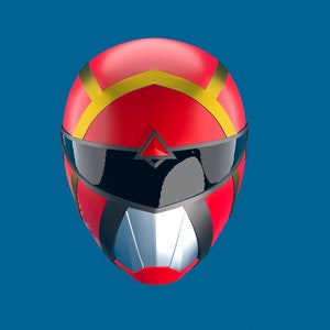 Power Rangers Comics Omega Red Ranger Helmet File STL 3D print file