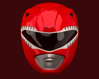 Mighty Morphin Power Rangers Red Ranger helmet 3D File