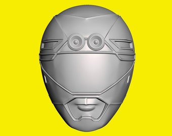 Yellow Racer Helmet STL 3D Print file